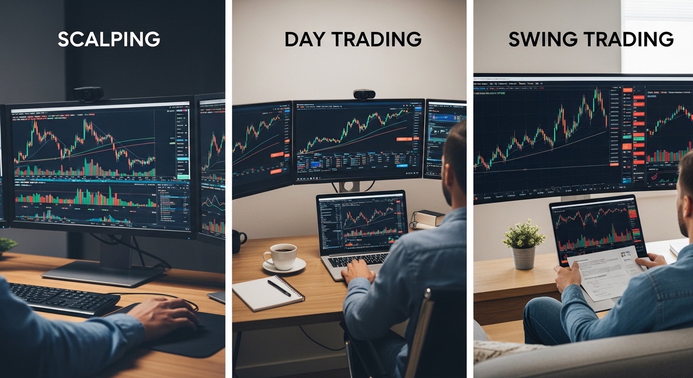 What type of trader are you scalping, day trader or swinging