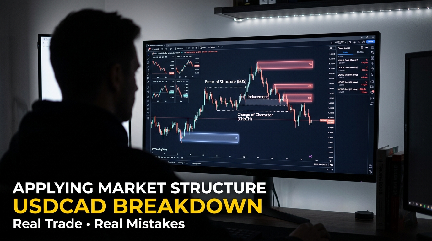 Forex market structure analysis of the USDCAD